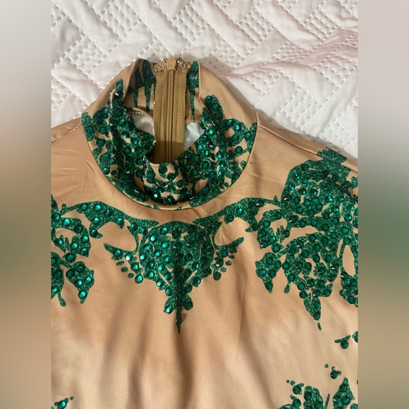 COPY - Bedazzled statement green poison ivy costume Bodycon - Picture 8 of 10